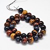 Natural Tiger Eye Beads Strands G-L446-02-12mmm-2