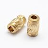 Brass Corrugated Beads KK-P095-31-2