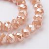 Electroplate Glass Beads Strands EGLA-D020-6x4mm-76-3