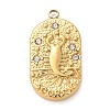 304 Stainless Steel Pendants STAS-F349-03G-11-1