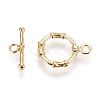 Brass Toggle Clasps KK-M108-B01-3