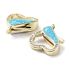 Rack Plating Brass Micro Pave Cubic Zirconia Lobster Claw Clasps KK-C041-03A-G-3