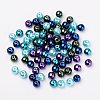 8mm Multicolor Pearlized Glass Pearl Beads for Jewelry Making HY-PH0006-8mm-11-2