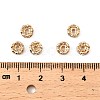 Brass Rhinestone Spacer Beads RB-A014-L6mm-01LG-NF-4