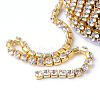 Brass Rhinestone Strass Chains CHC-T001-SS8-01C-3