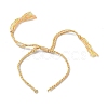 Braided Cotton Cord Bracelet Making MAK-L043-02G-03-1