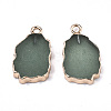 Natural Green Aventurine Pendants G-N326-41E-2
