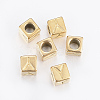 304 Stainless Steel Large Hole Letter European Beads X-STAS-H428-01G-Y-1