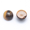 Natural Tiger Eye Cabochons G-P393-R25-6mm-2