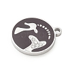 Twelve Constellations 304 Stainless Steel Enamel Pendants SA-CBAAE04-01P-04-2