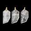 Natural Quartz Crystal Pendants GG-CBA51ED-04G-07-1