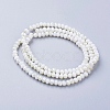Electroplate Glass Faceted Rondelle Beads Strands EGLA-D020-4x3mm-05-2