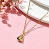 Cat Shaped Alloy Enamel Pendant Necklace NJEW-JN04613-02-3