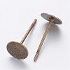 Stud Earring Settings KK-C2896-AB-1-2