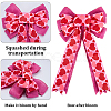 Heart Pattern Polyester Bowknots DIY-WH0308-381A-5