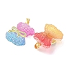 5Pcs 5 Styles Resin Pendants RESI-XCP0002-28-2