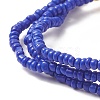 3Pcs 3 Color Evil Eye Lampwork & Glass Seed & Brass Beaded Triple Layer Multi-strand Bracelets Set for Women BJEW-JB09252-6