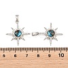 Brass Micro Pave Cubic Zirconia Pendants KK-C037-05P-3