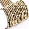 Electroplate Glass Beads Strands EGLA-F149-FP-02-1