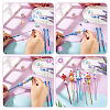 4Pcs DIY Alloy Beadable Crochet Hooks AJEW-TA0003-50E-4