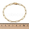PVD Vacuum Plating 304 Stainless Steel Paperclip Chain Bracelets X-BJEW-I295-15G-6