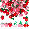 48Pcs 6 Colors Transparent Resin Pendants RESI-AR0001-55-1