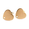 Ion Plating(IP) 304 Stainless Steel Stud Earring Findings EJEW-O104-15G-1