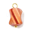 Electroplated Glass Pendants PALLOY-JF02206-2