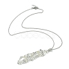3Pcs 3 Style Brass Macrame Pouch Empty Stone Holder for Pendant Necklaces Making NJEW-AB00027-2