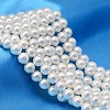 AB Color Plated Shell Pearl Round Bead Strands BSHE-L011-14mm-C001-1