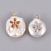 Natural Cultured Freshwater Pearl Pendants PEAR-F008-47-2