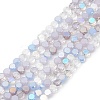 Gradient Color Electroplate Glass Bead Strands GLAA-E042-03A-1