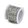 Brass Dapped Chains AJEW-Q153-02P-17-3