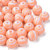 Opaque Striped Acrylic Beads MACR-S373-27A-08-3