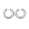 Tarnish Resistant 202 Stainless Steel Huggie Hoop Earrings EJEW-O087-08P-P-1