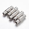 Tarnish Resistant 304 Stainless Steel Locking Tube Magnetic Clasps STAS-H019-1-1