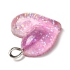 Gradient Color Transparent Resin Pendants RESI-A023-01B-3