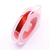 Round Copper Craft Wire CWIR-WH0001-0.5mm-09-1