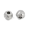 Anti-Tarnish Textured 316 Surgical Stainless Steel Beads STAS-M106-01D-P-3