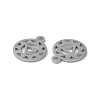 Non-Tarnish Chakra 304 Stainless Steel Charms STAS-F300-05P-2