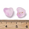 Frosted Transparent Acrylic Beads OACR-F013-04-3