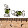 Brass Micro Pave Cubic Zirconia Pendants KK-A269-65P-3