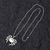Non-Tarnish 201 Stainless Steel Pendant Necklaces for Man NJEW-Q336-02I-P-4