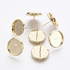 202 Stainless Steel Stud Earring Findings STAS-P221-08D-G-1