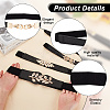 4Pcs 4 Style Imitation Leather Elastic Chain Belt AJEW-GA0006-22B-3