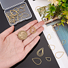 30Pcs 3 Style 201 Stainless Steel Linking Rings STAS-UN0048-12-4