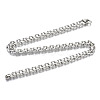 Brass Cable Chains Necklace Making MAK-N034-004A-P-3