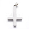 Non-Tarnish 304 Stainless Steel Saint Peter's Cross Big Pendants X-STAS-L218-04P-1