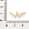 Brass Micro Pave Cubic Zirconia Pendants KK-N263-35G-3