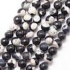 Natural Fire Crackle Agate Bead Strands G-K166-06F-8mm-04-1